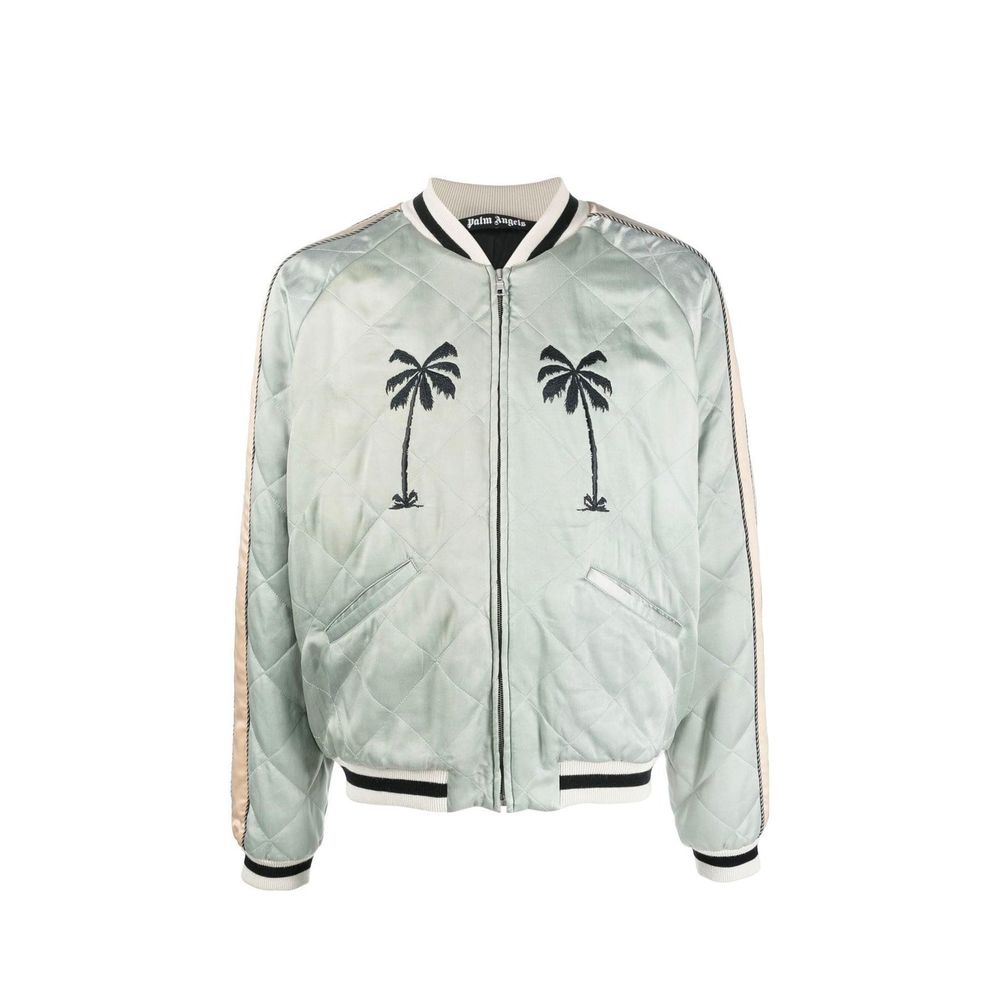 Jaqueta acolchoada com logotipo Palm Angels