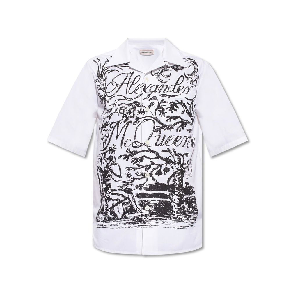 Camisa de manga curta Alexander McQueen