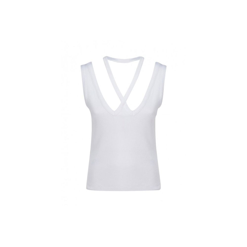 Blusa de algodão canelado MM6 Maison Margiela