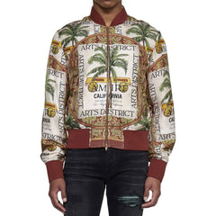 Jaqueta de seda estampada Amiri