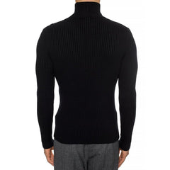 Balenciaga Cashmere Blend Rib Knit Turtleneck