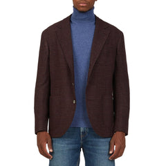 Jaqueta de lã tartan Brunello Cucinelli