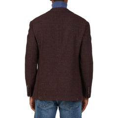 Jaqueta de lã tartan Brunello Cucinelli