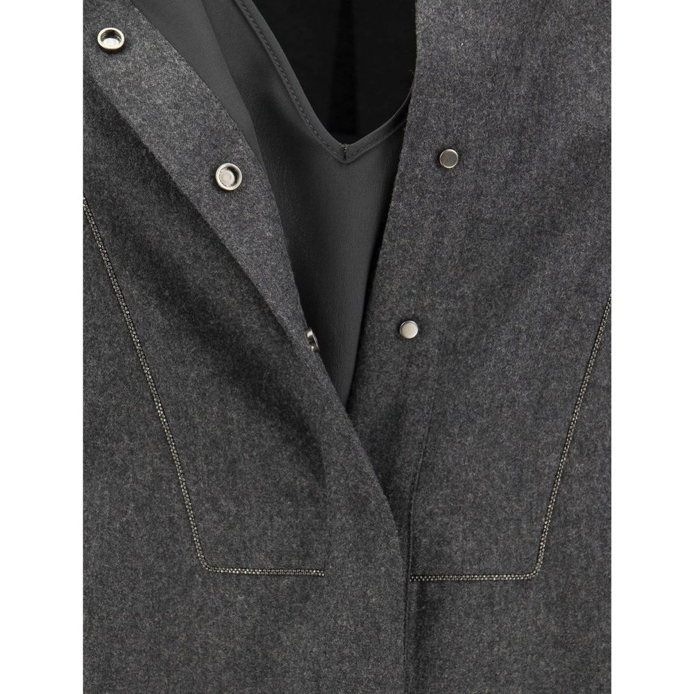 Vestido de lã Brunello Cucinelli
