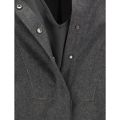 Vestido de lã Brunello Cucinelli