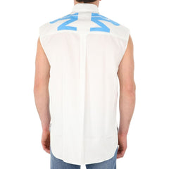 Camisa estampada de algodão Burberry
