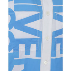 Camisa estampada de algodão Burberry