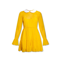 Vestido de chiffon de seda Gucci