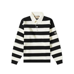 Polo de algodão listrado Gucci