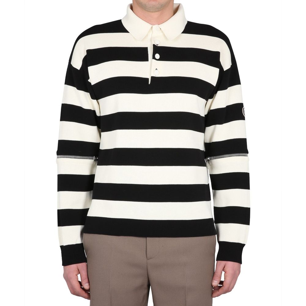 Polo de algodão listrado Gucci