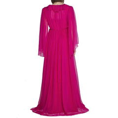 Vestido midi de seda Gucci