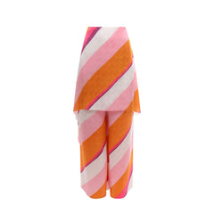Calça Fendi Ff Color-Block Drapeada