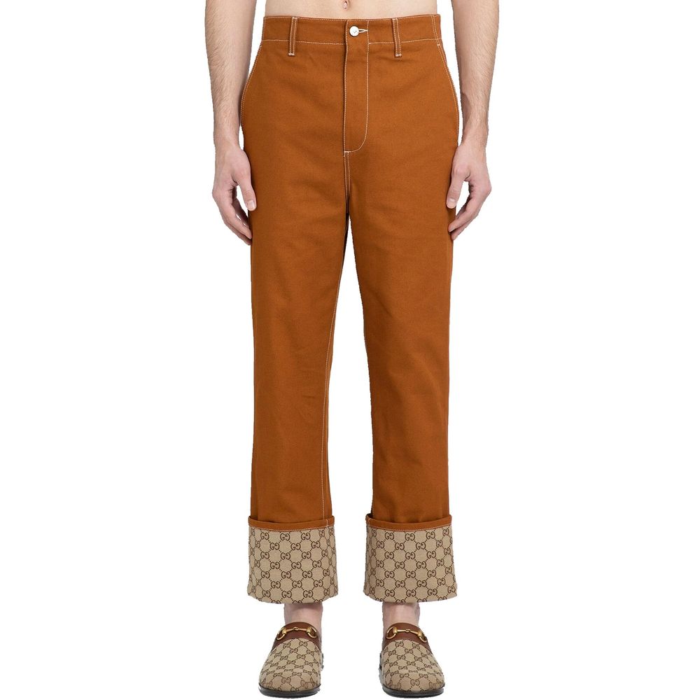 Calças de algodão Gucci GG