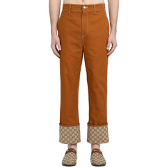 Calças de algodão Gucci GG