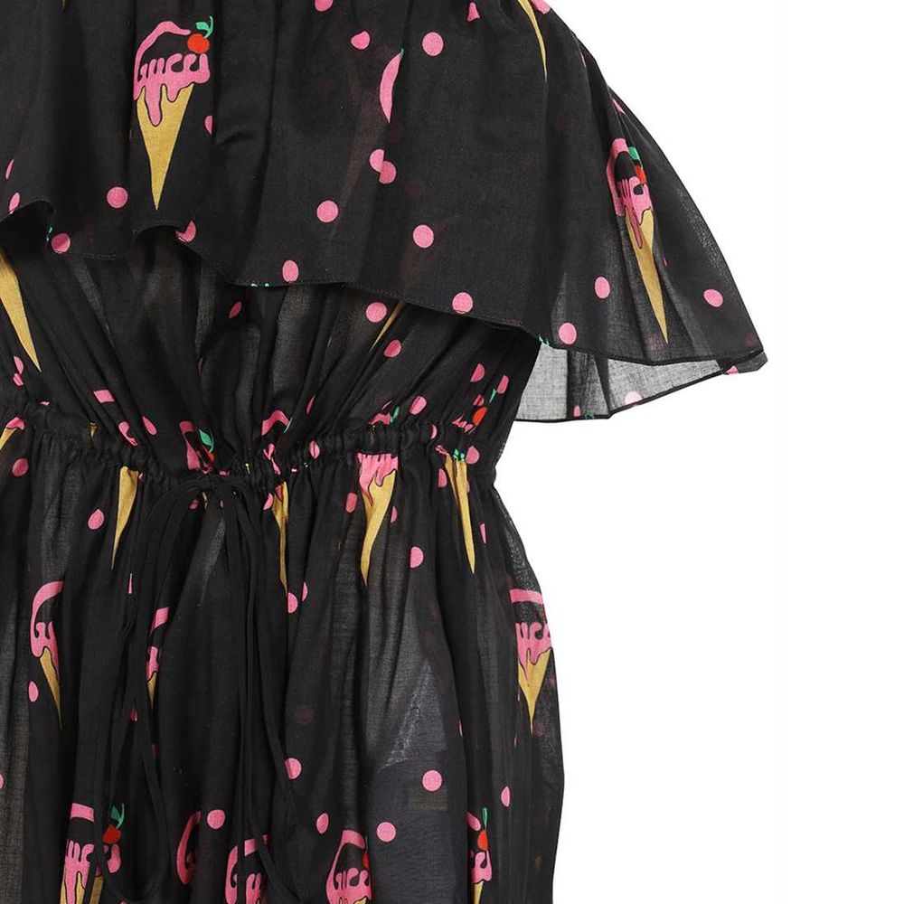 Vestido estampado de sorvete Gucci