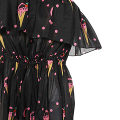 Vestido estampado de sorvete Gucci