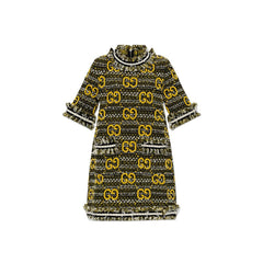 Vestido curto de tweed da Gucci