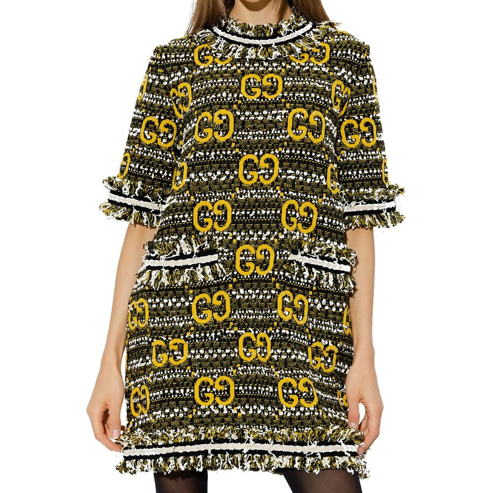 Vestido curto de tweed da Gucci