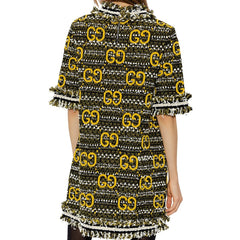 Vestido curto de tweed da Gucci