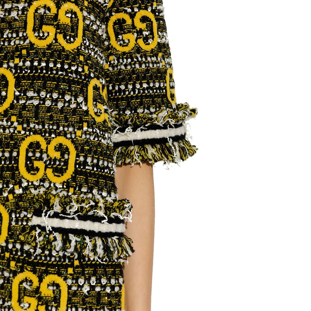 Vestido curto de tweed da Gucci