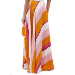 Calça Fendi Ff Color-Block Drapeada