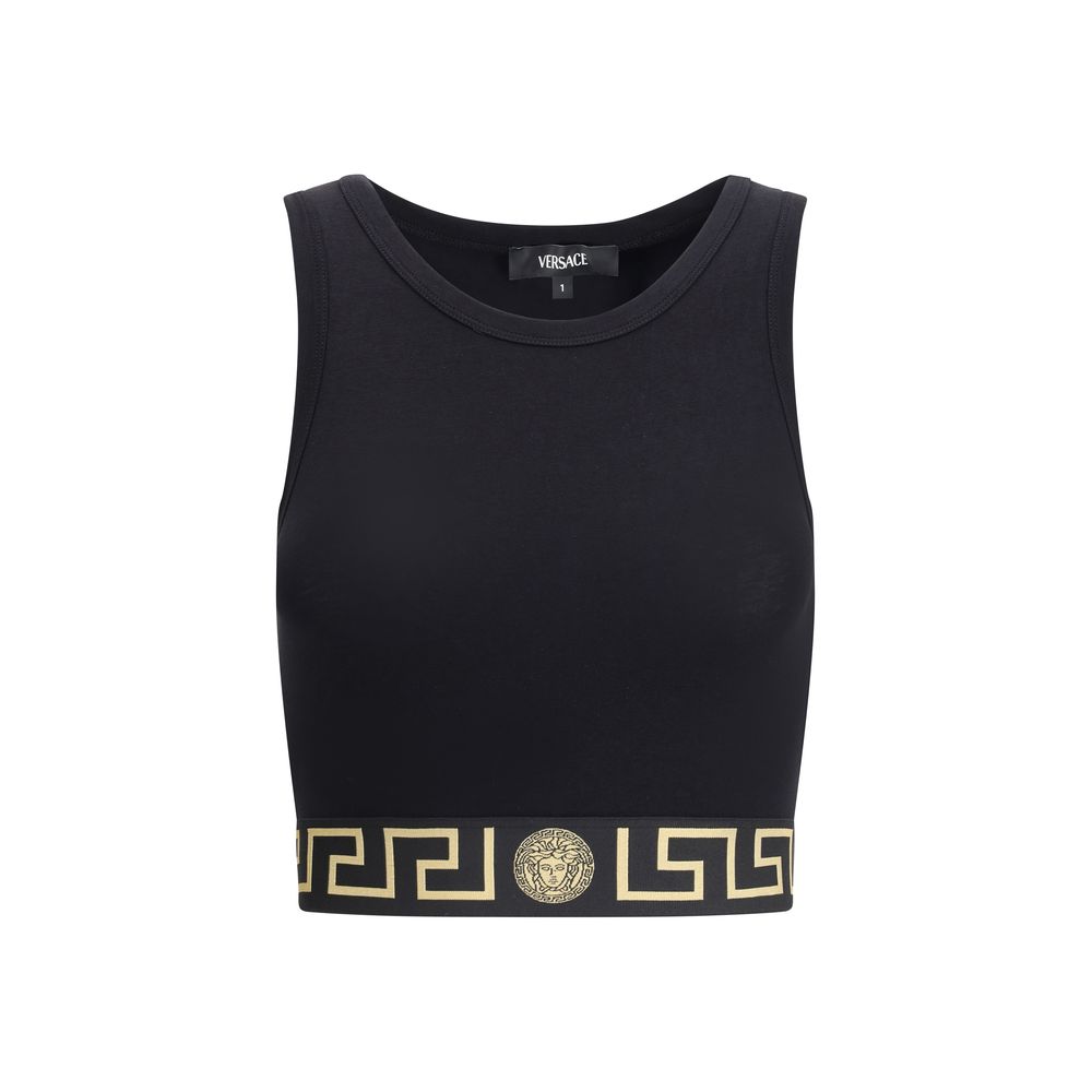 Top Versace Greca com borda