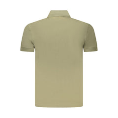 Camisa polo de algodão verde Hugo Boss
