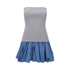 Vestido curto sem mangas Miu Miu