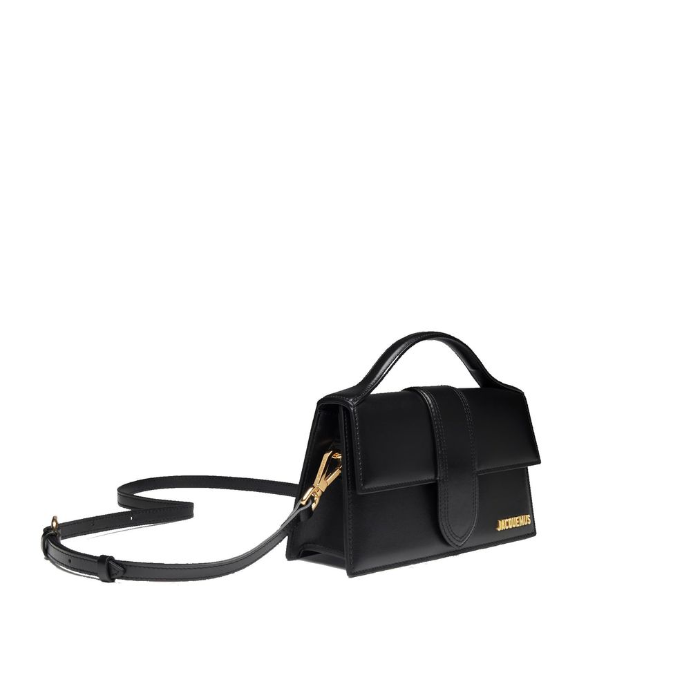 Bolsa de couro Jacquemus Le Grand Bambino - logotipo dourado