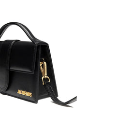 Bolsa de couro Jacquemus Le Grand Bambino - logotipo dourado