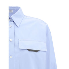 Camisa Brunello Cucinelli com detalhe de joia icônica