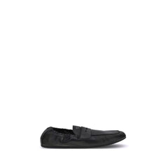 Mocassins Prada Shuffle de couro envelhecido