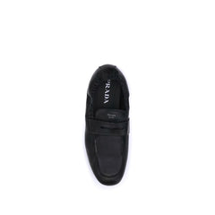 Mocassins Prada Shuffle de couro envelhecido