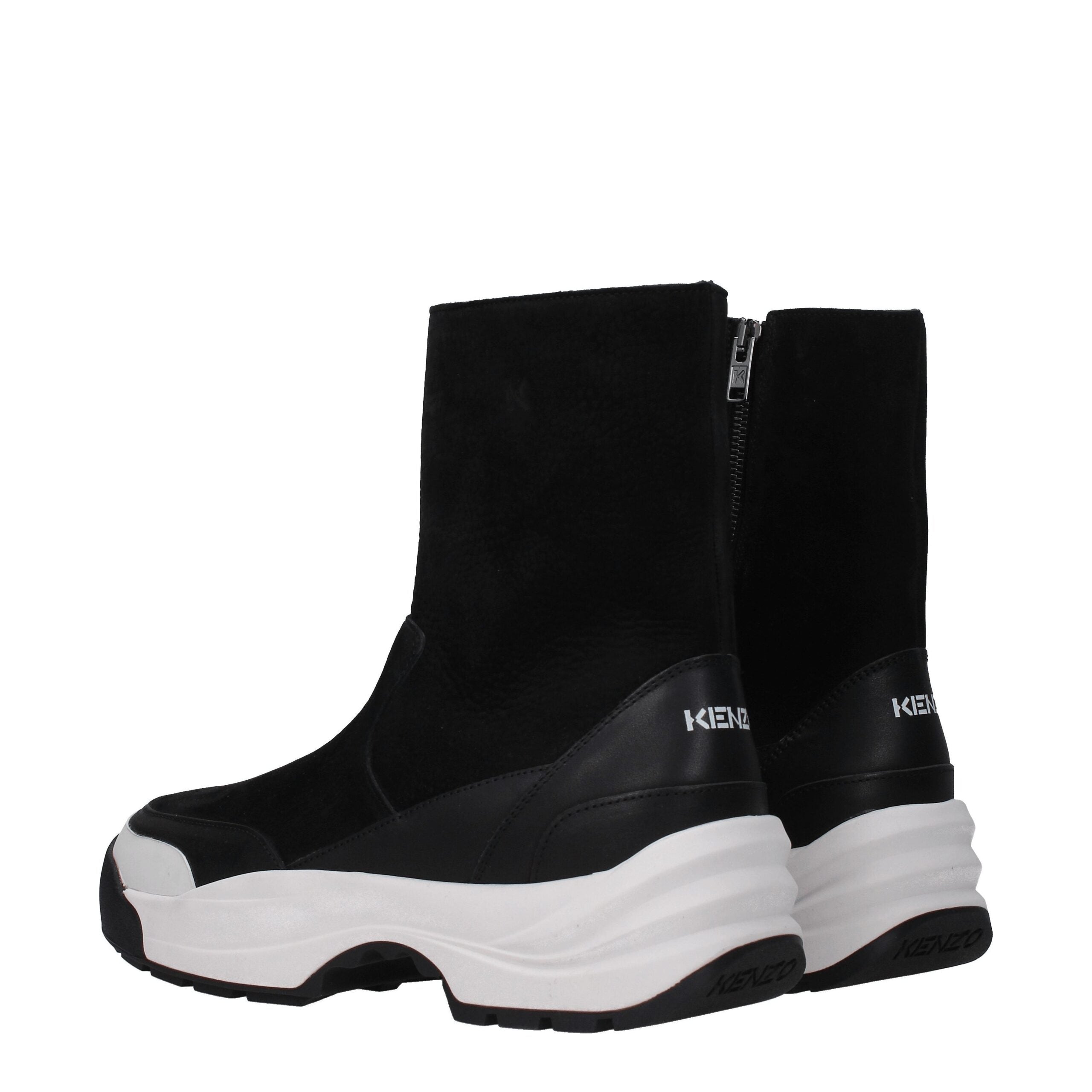 Kenzo Black Leather Ankle