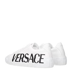 Versace White Leather Sneakers