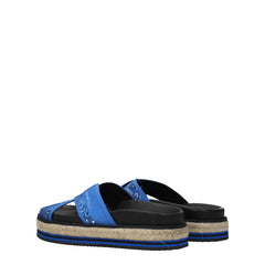 Kenzo Blue Fabric Slipper