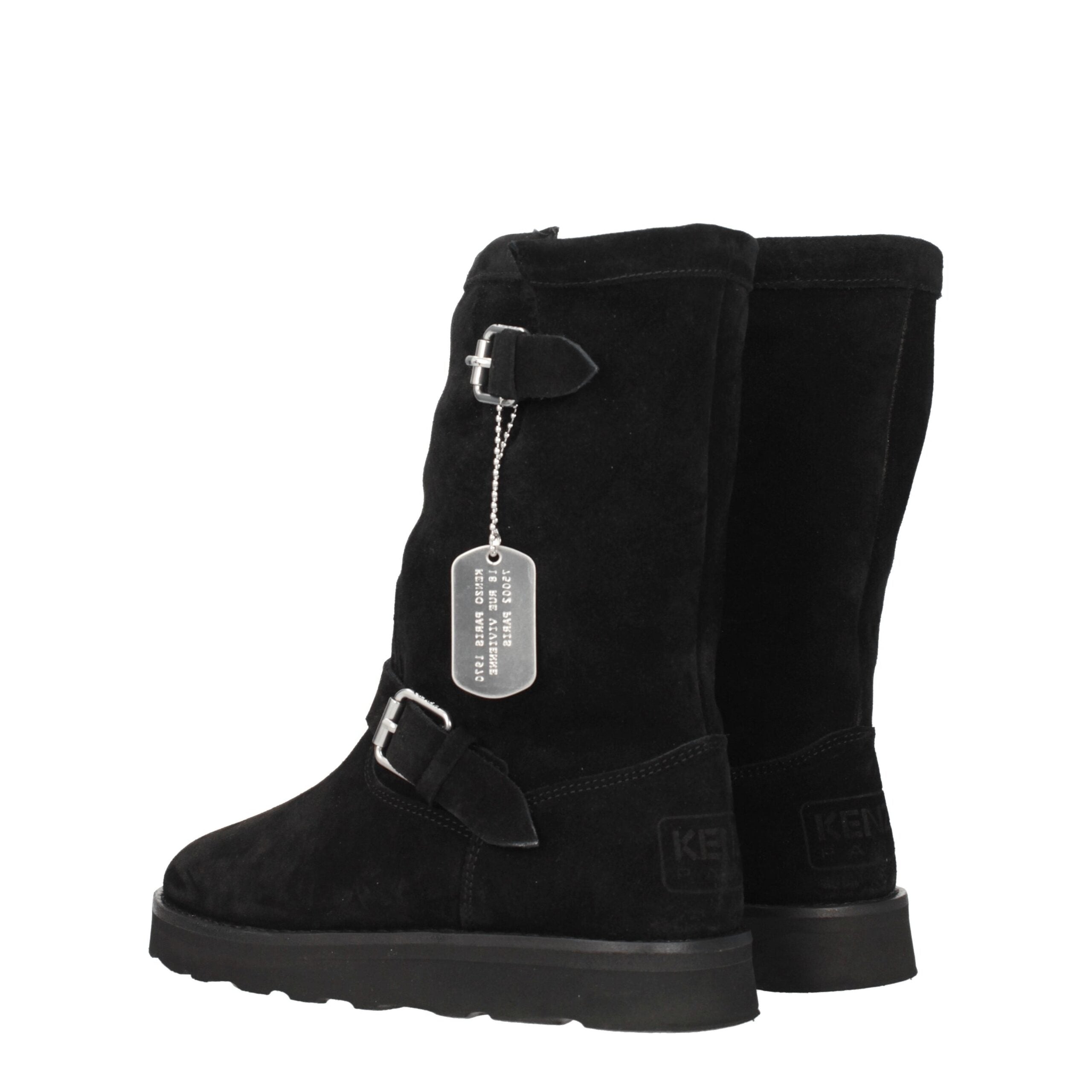 Kenzo Black Leather Ankle