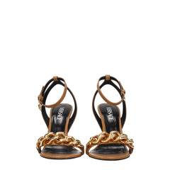Versace Brown Leather Sandal