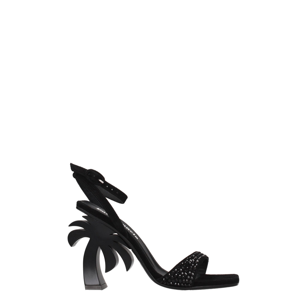 Palm Angels Black Leather Sandal