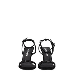 Palm Angels Black Leather Sandal