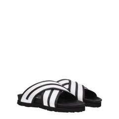 Palm Angels White Leather Slipper