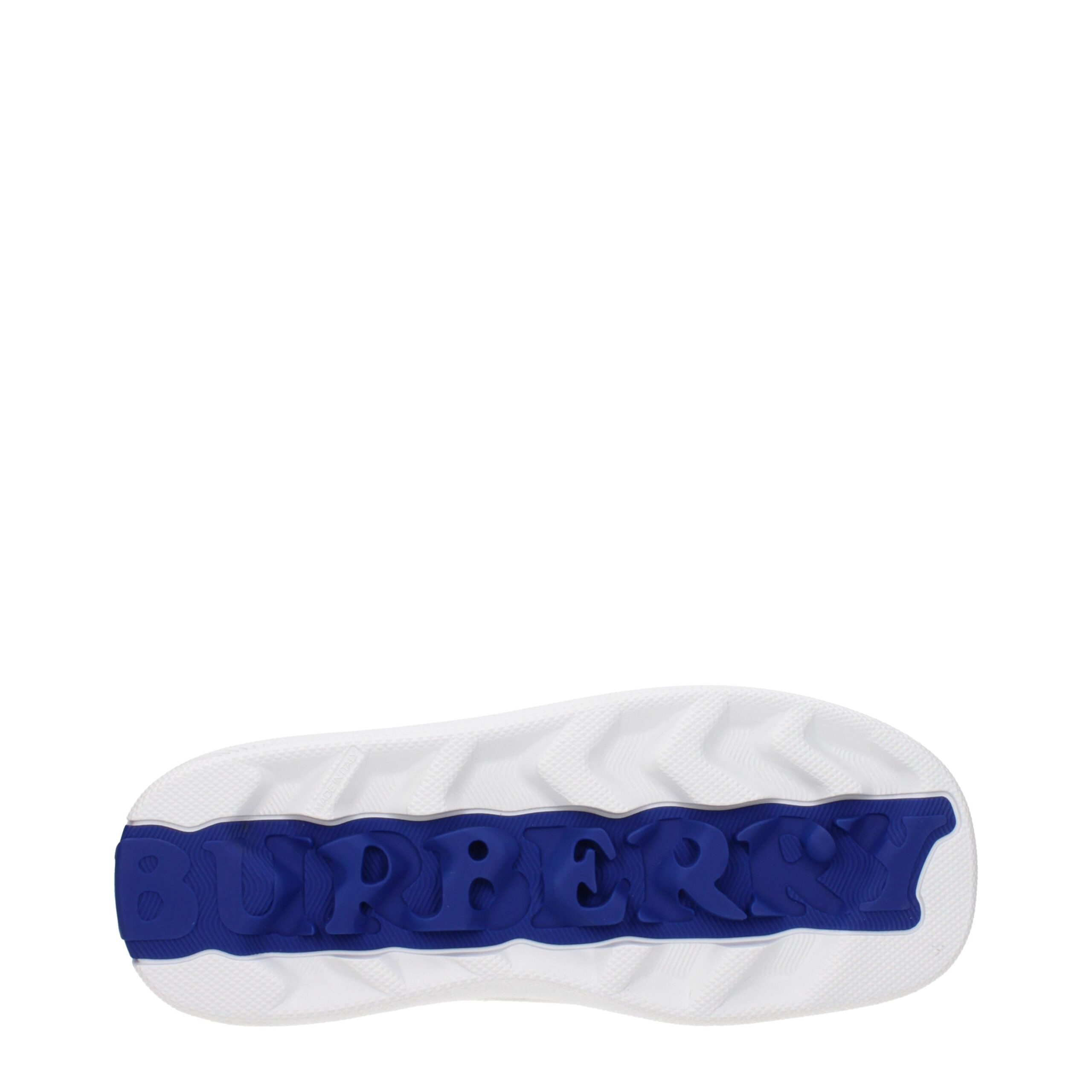 Burberry White Leather Sneakers