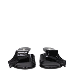 Prada Black Leather Sandal