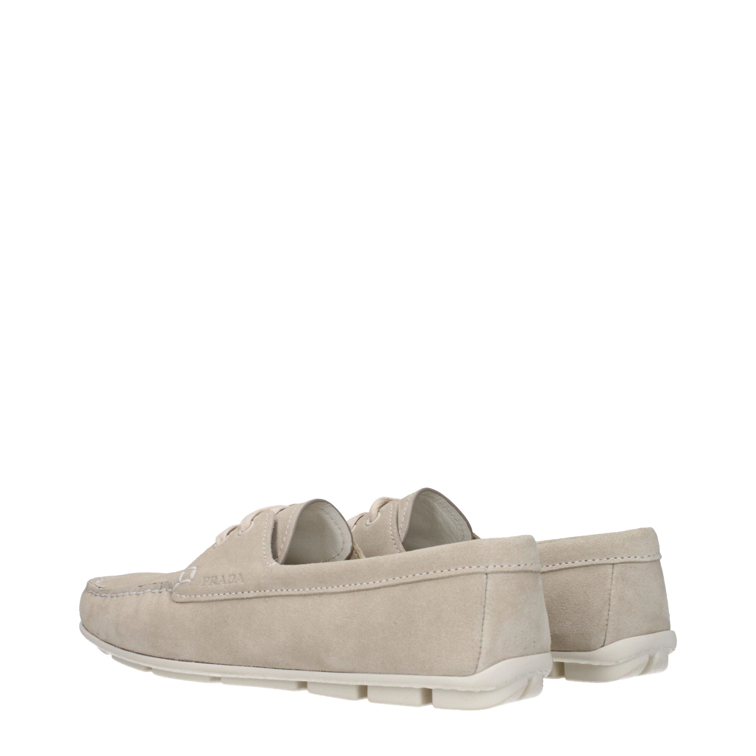Prada Gray Leather Loafer