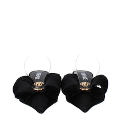 Versace Black Satin Sandal