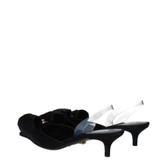Versace Black Satin Sandal