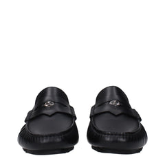 Versace Black Leather Loafer
