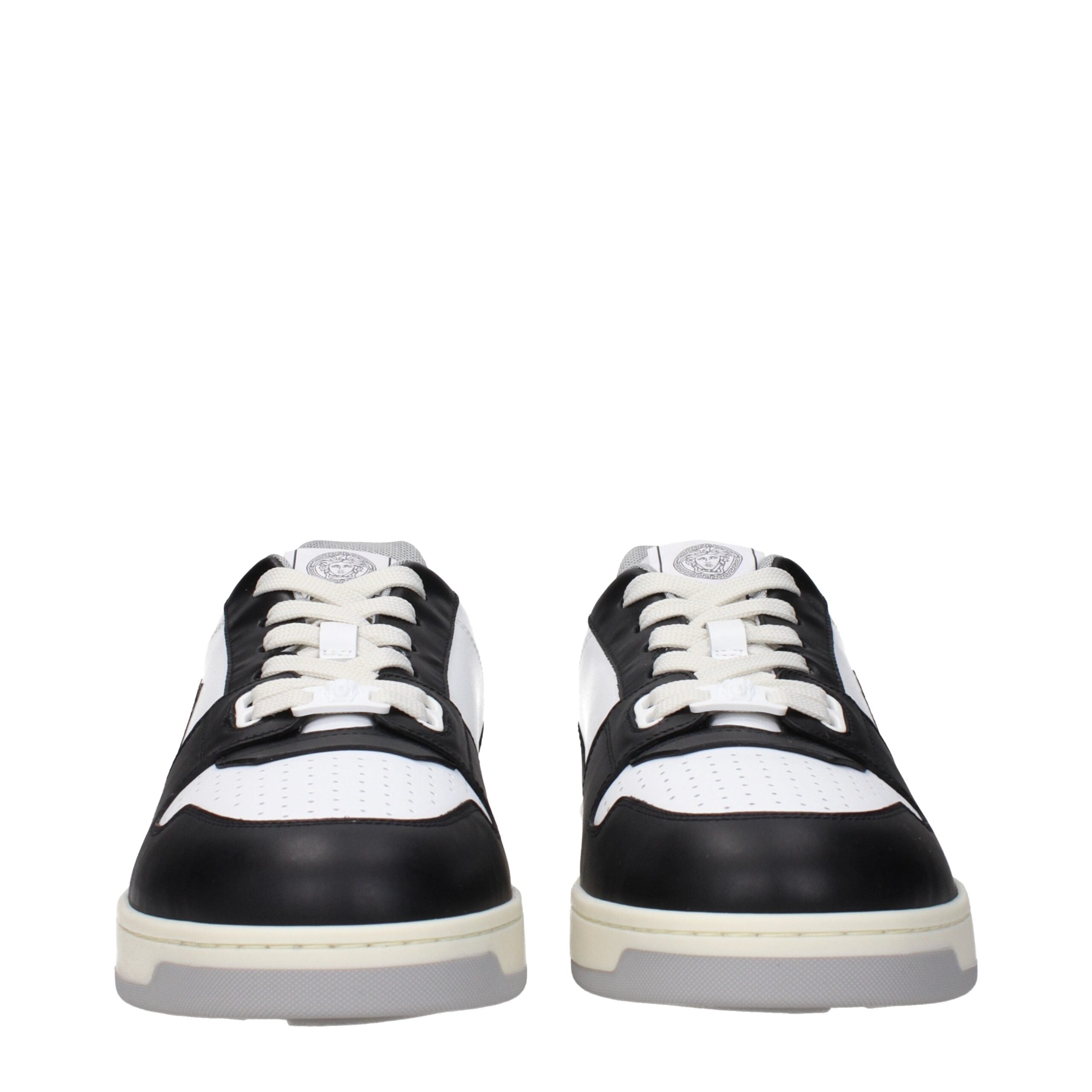 Versace White Leather Sneakers