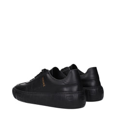 Versace Black Leather Sneakers