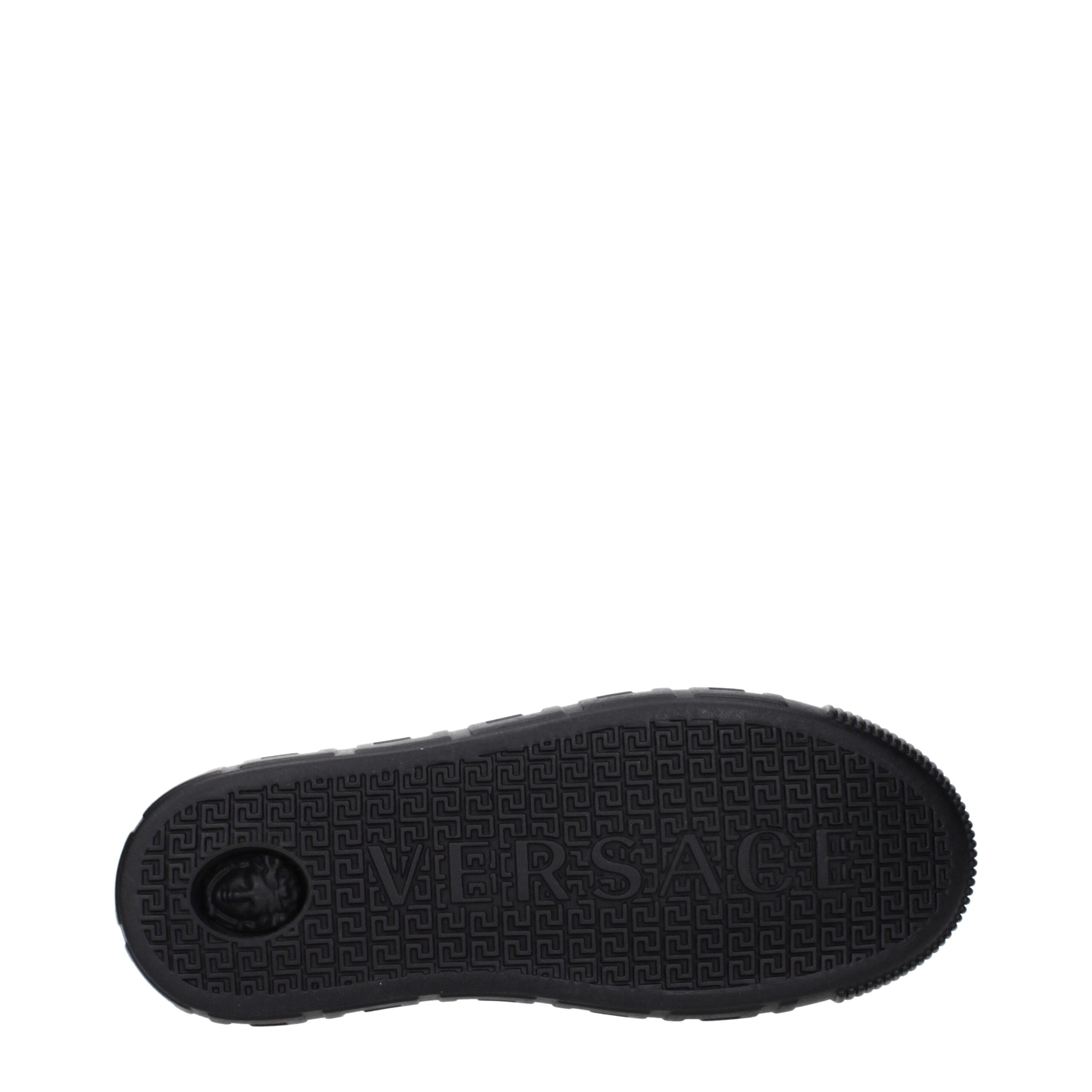 Versace Black Leather Sneakers